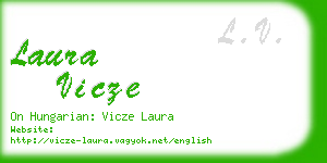 laura vicze business card